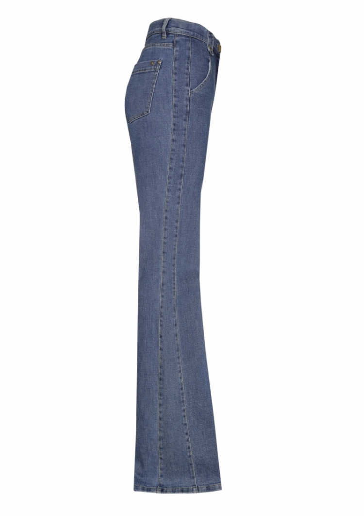 comfortabele bootcut jeans, no 24 Jeans Mid Bleu