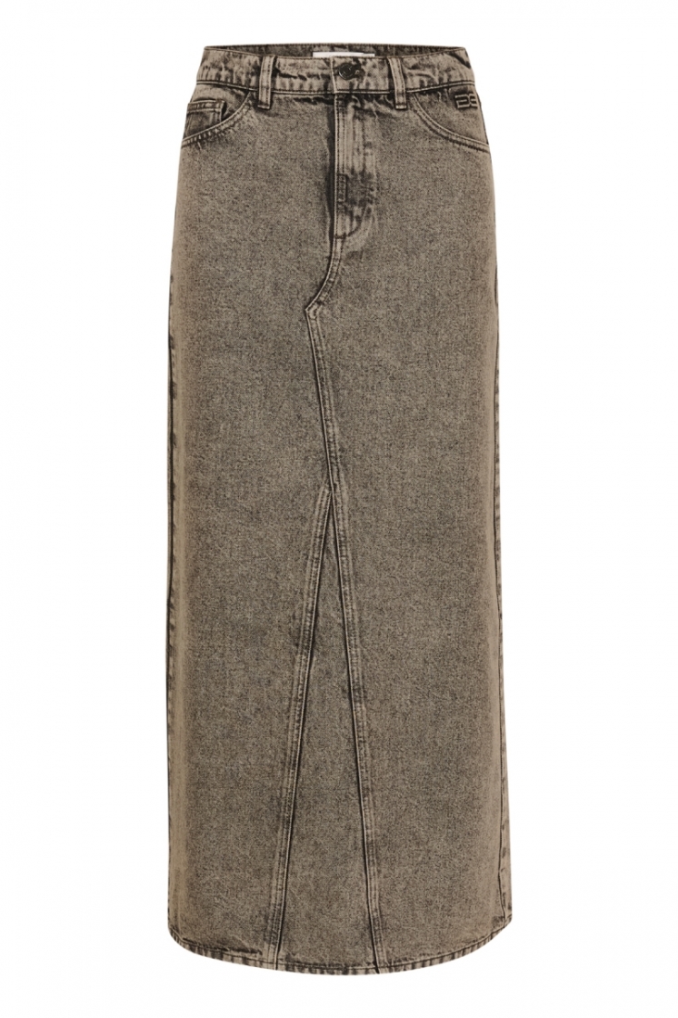 BrendaGZ HW long skirt 106349 Grey brown washed